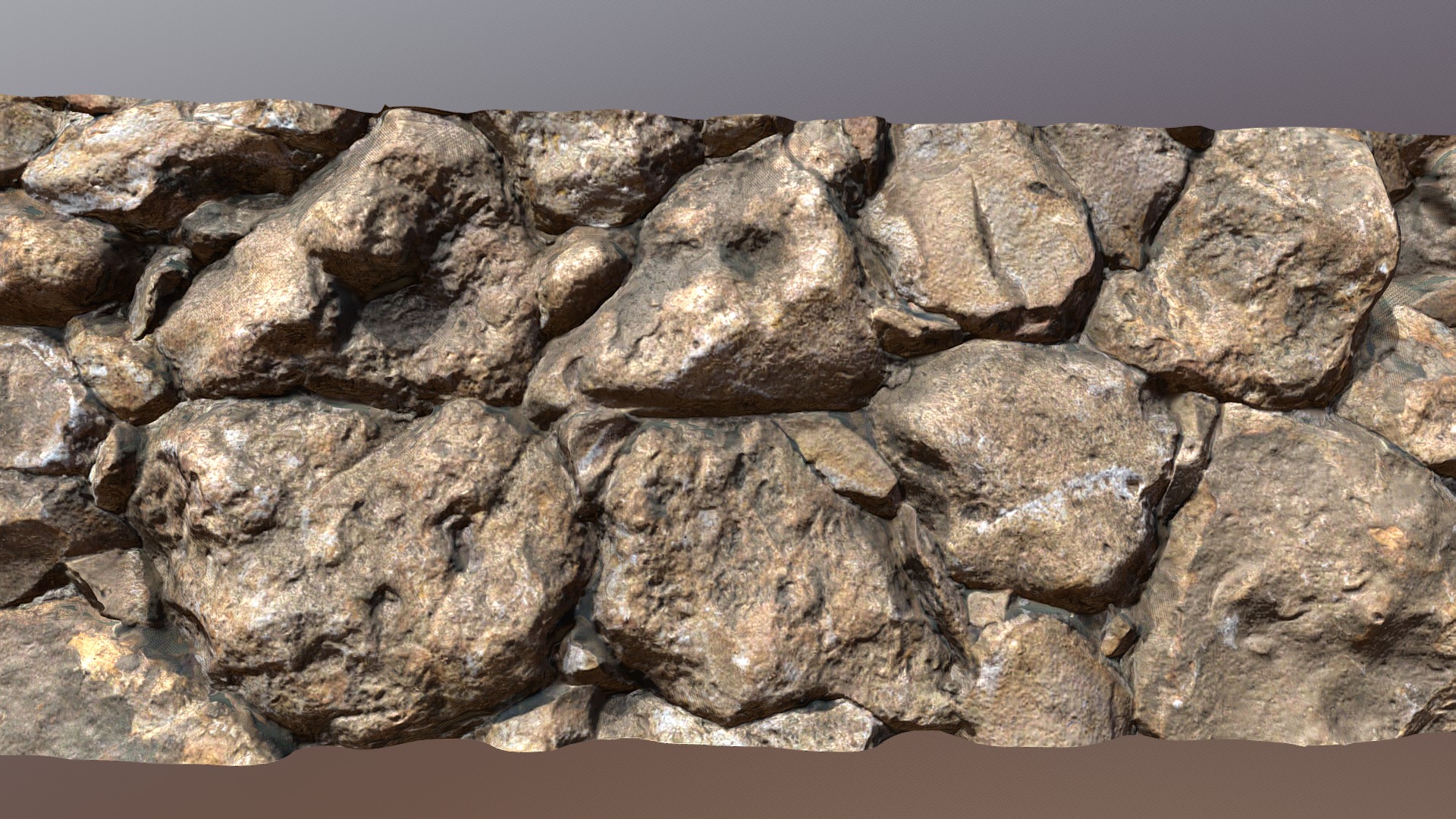 3D model Fireplace Stones Scan - This is a 3D model of the Fireplace Stones Scan. The 3D model is about a pile of rocks.
