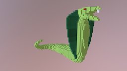 Vyper Snake mob for minecraft 3D Model