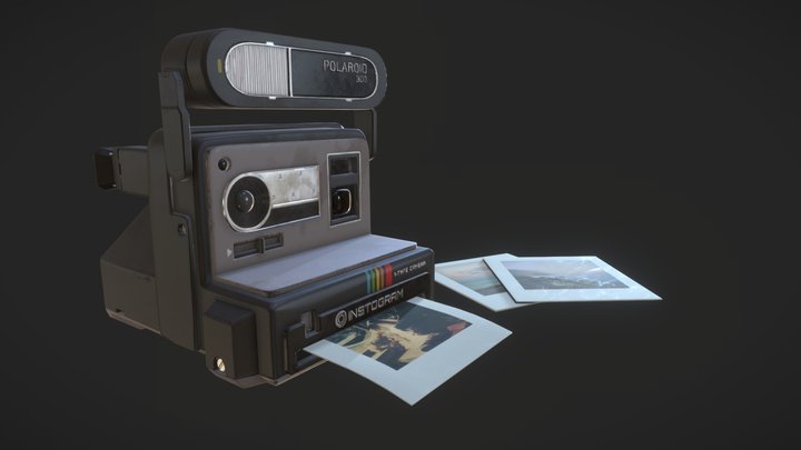 Polaroid camera 3D Model