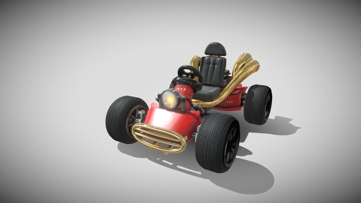 New Kart Red 3D Model