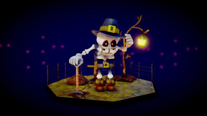 Mr.  Bones - Luigis Mansion 3D Model