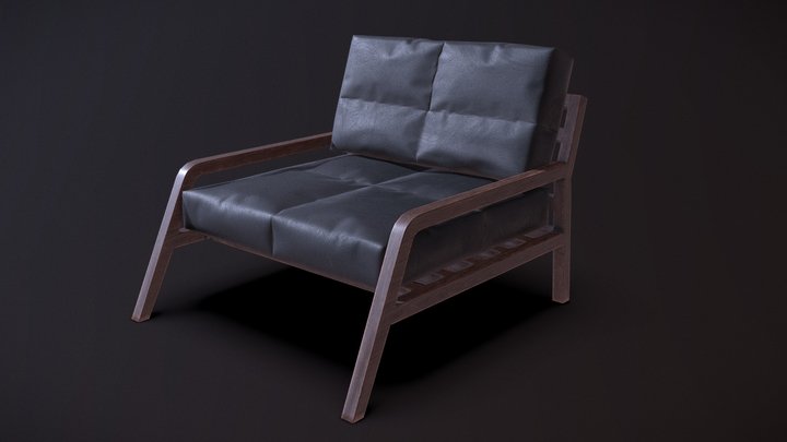 Soft Armchair 3D Model