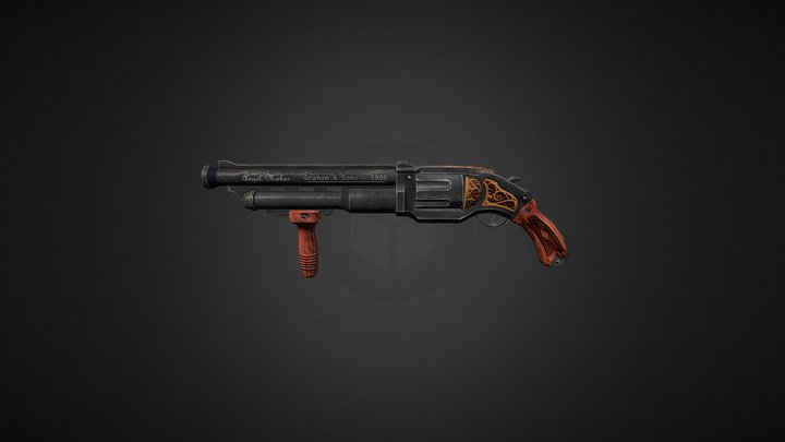 Angel Maker Shotgun 3D Model