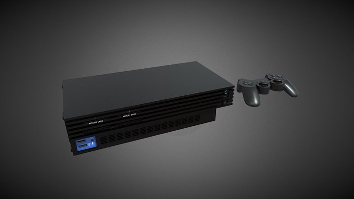 Play Station 2 3D Model