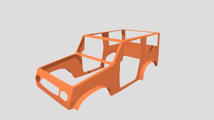 Concept Car Blocking 3D Model