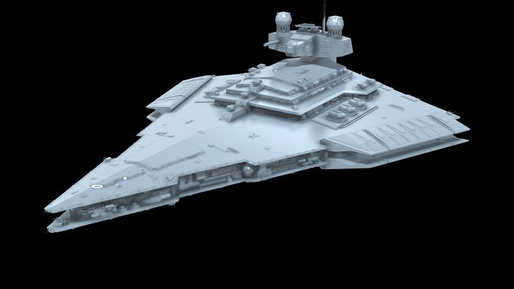 Victory 1 Class Star Destroyer - Star Wars 3D Model