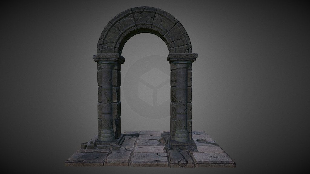 Stone Arch Portal - 3D model by ice_screen.