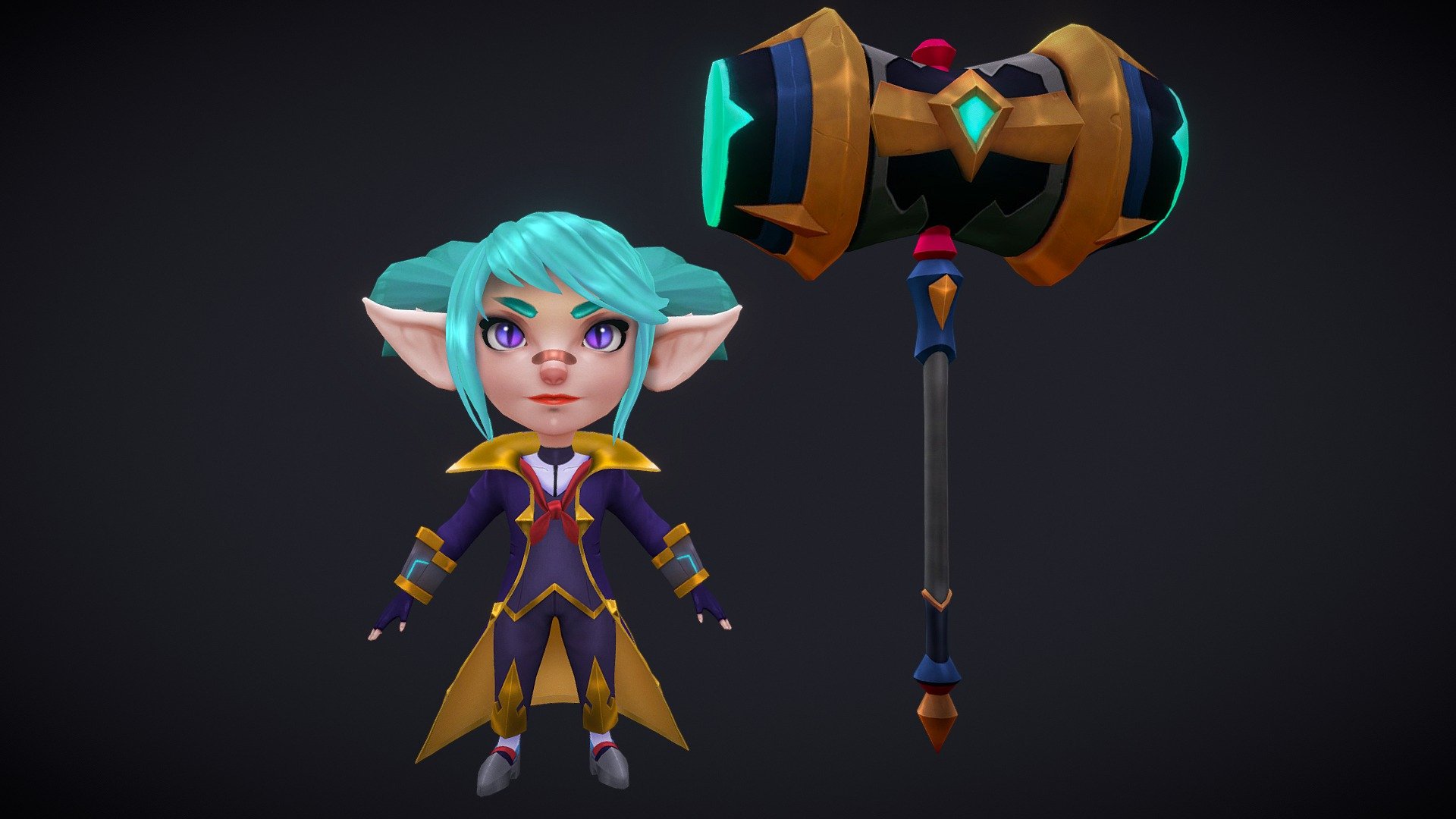 Battle Academia Poppy - 3D model by TomTrybus [0583518] - Sketchfab