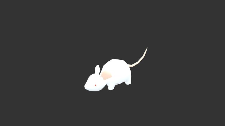Giant Rat(White) 3D Model