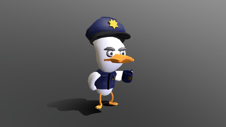 Duck Cop 3D Model
