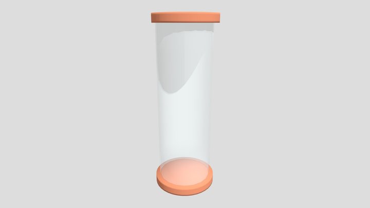 Low Poly Test Tube 3D Model