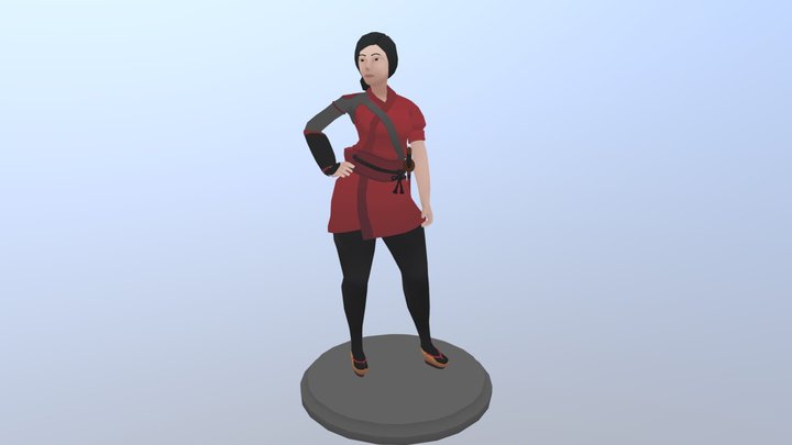 Posed Character 3D Model