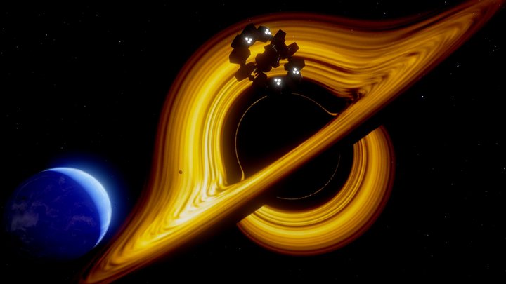Interstellar: The massive black hole Gargantua 3D Model