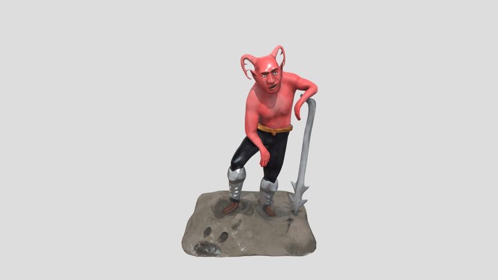 "Arioch Pelaios" DnD High Poly Character 3D Model