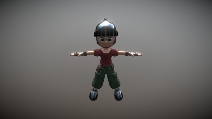 Explorer Boy 3D Model