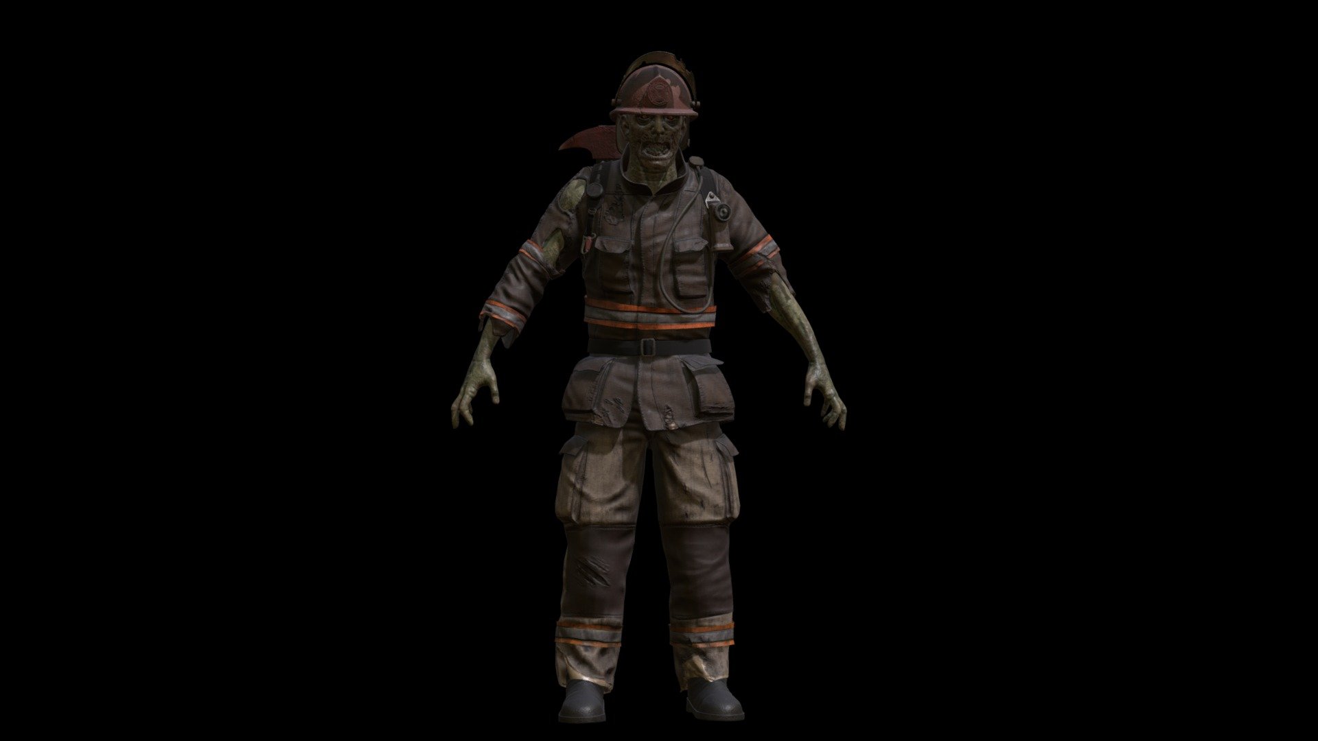 Zombie_Firefighter - Buy Royalty Free 3D model by dremorn [0588524 ...