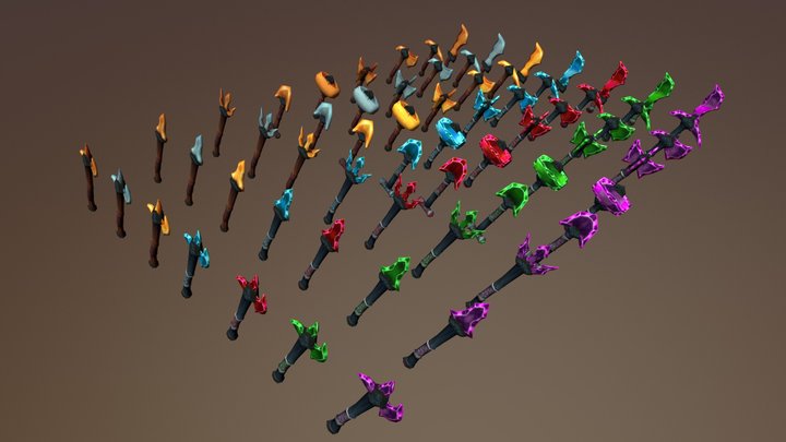 Tool and Weapon Assets 3D Model