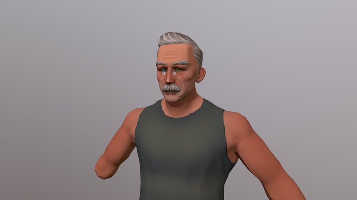 Ulric: Game Ready Hand-Painted Character 3D Model
