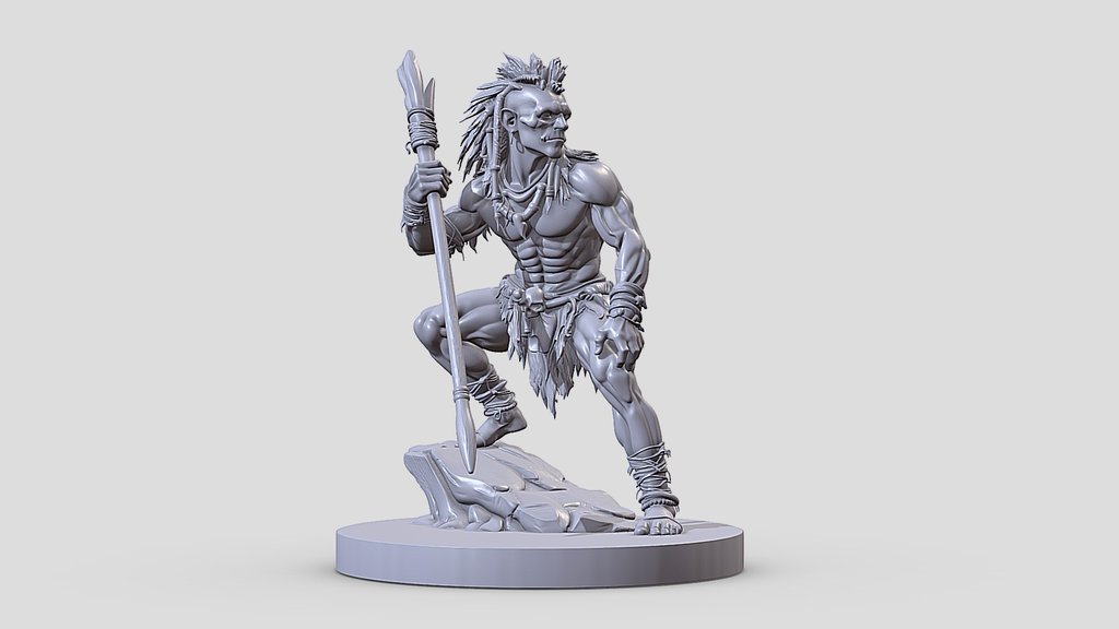 Primal Warrior Miniature