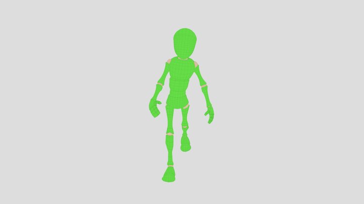 first walk animaton 3D Model