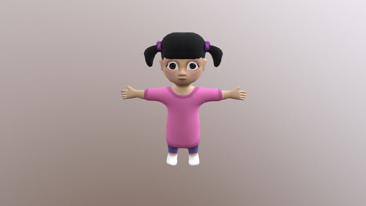 Personagem Boo - A2 3D Model