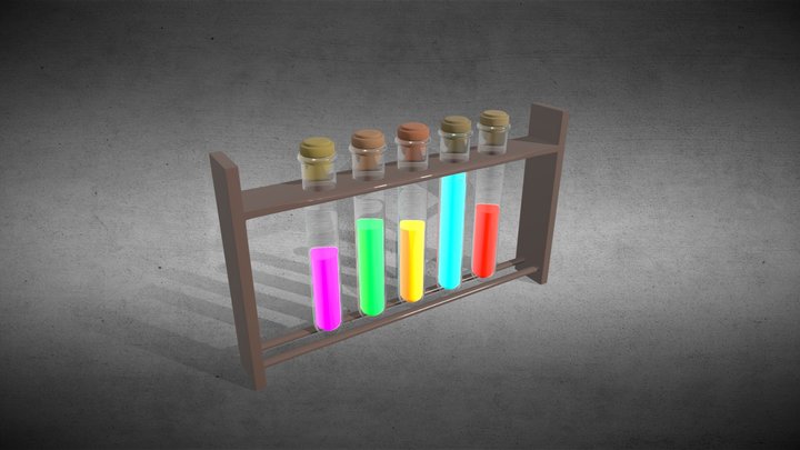 Chemistry_testtubes_holder 3D Model