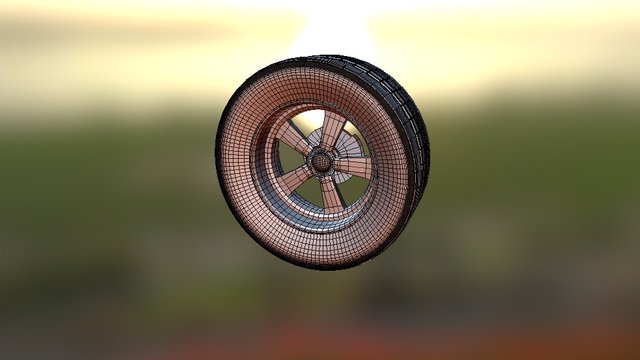 Wheel Model Clean 3D Model