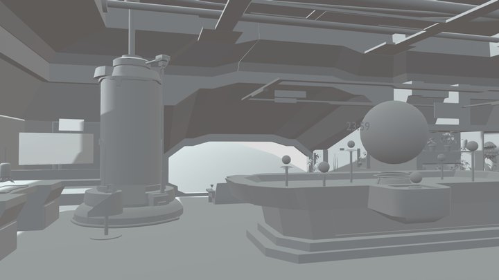 Space Ship 3D Model