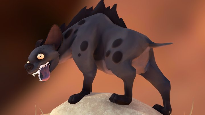 Prideland Hyena 3D Model