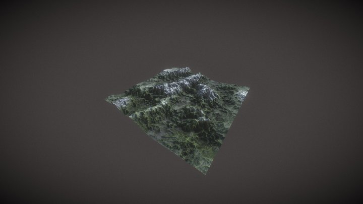 Mountainous Landscape 3D Model