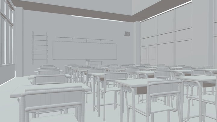 ClassroomScene3 3D Model