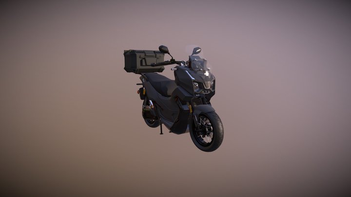 Modèle 3D du scooter E-Trail