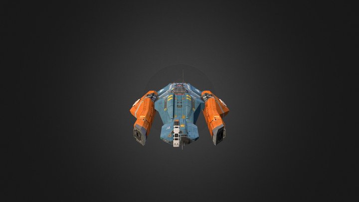 Hiigaran Attack Bomber 3D Model