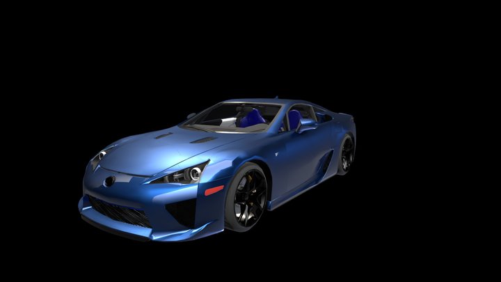 2010 Lexus LFA – Modello 3D gratuito STL