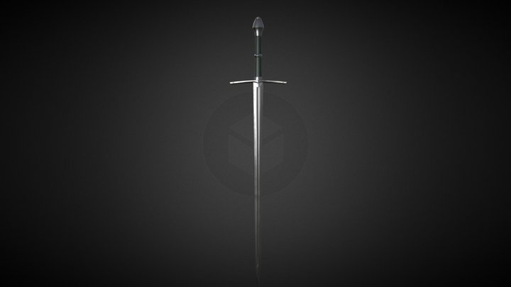 LOTR Aragorn Strider Sword 3D Model