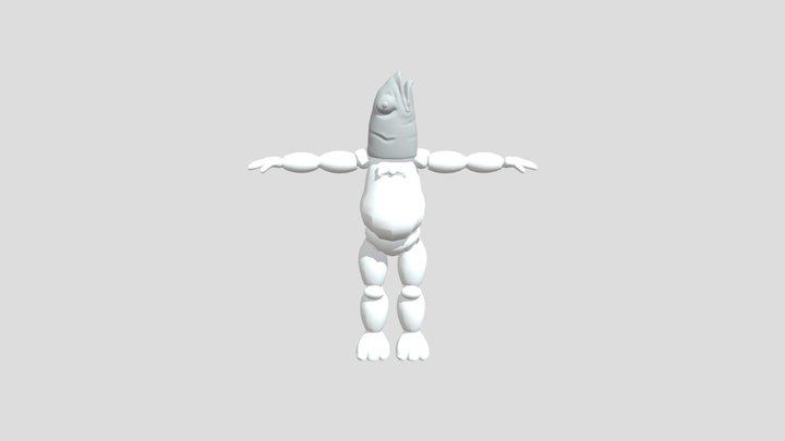 P2B Character 2 - "Fishy" 3D Model