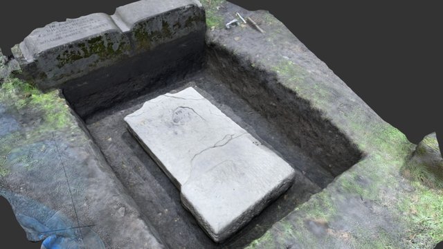 Grave Stone, Hoggan Plot 3D Model