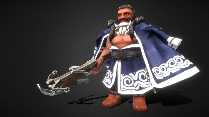 Ainu Dwarf 3D Model