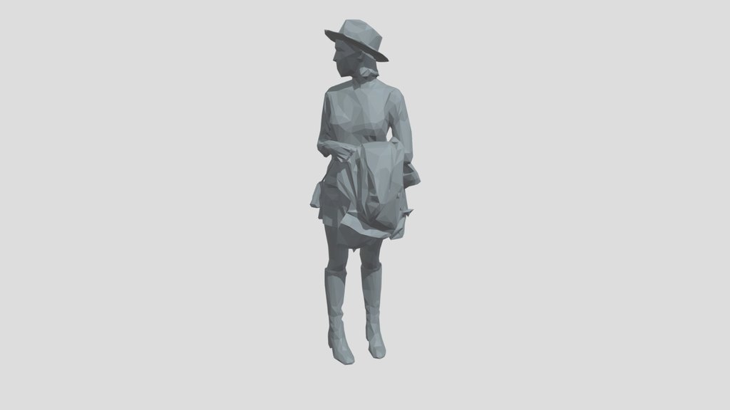 Lowpoly Female Standing