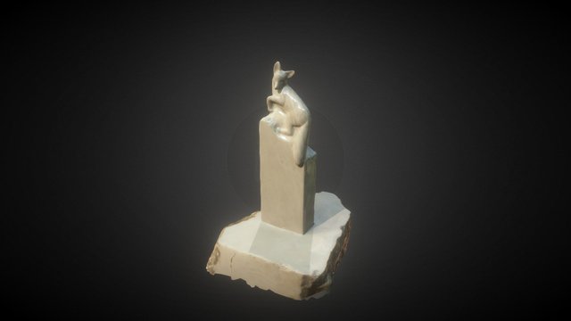Fox statue 3D Model