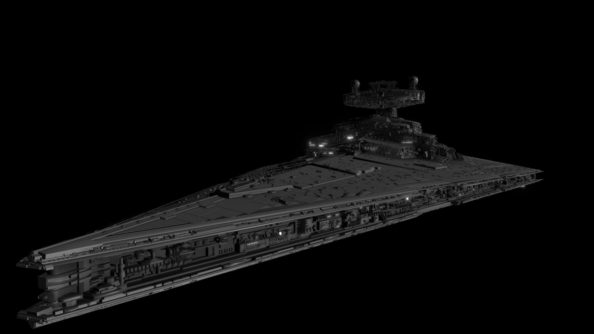 star destroyer - 3D model by maxnj [059551a] - Sketchfab