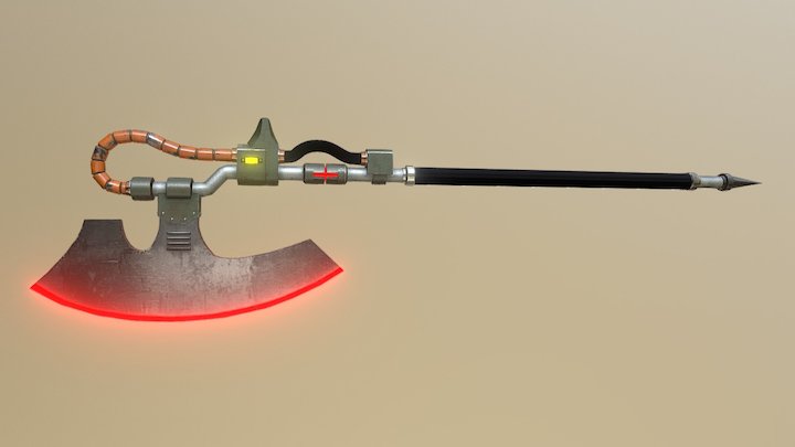 sci-fi axe 3D Model