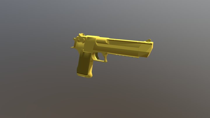 Desert Eagle золото 3D Model