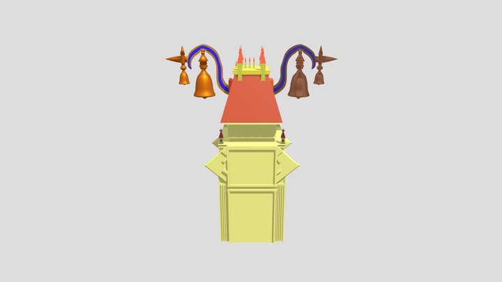 Kingdom Hearts Twilight Town Clock Tower 3D Model