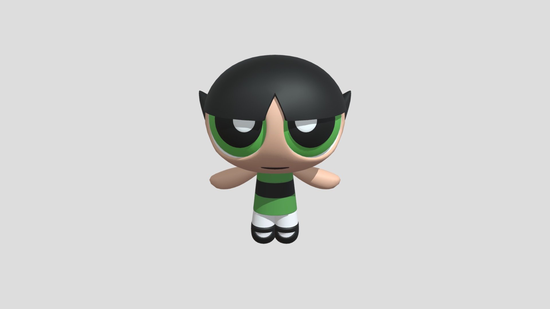 Buttercup Rig (The Powerpuff Girls) - Download Free 3D model by ...