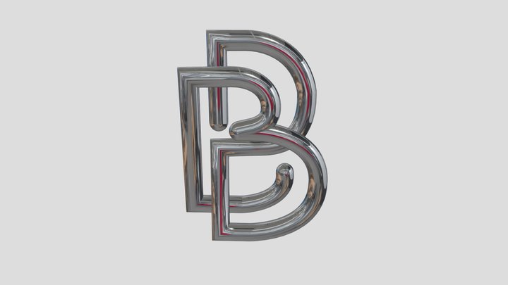 METALIC B ~ 36daysoftype 3D Model