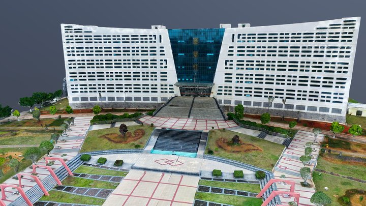 大型图书馆 3D Model