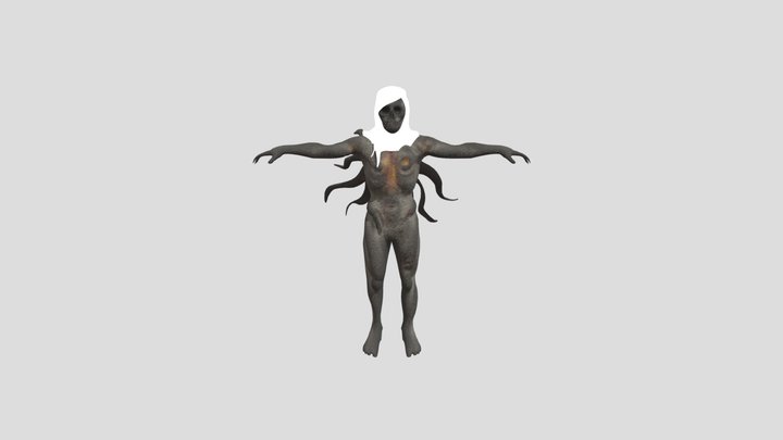 Dark Fantasy Horror Creature Rigged