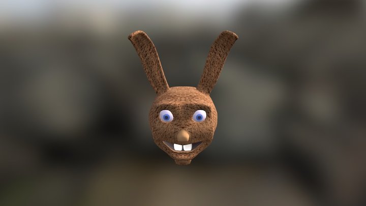 Cartoon Bunny Character 3D Model