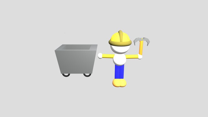Miner Digger 3 3D Model
